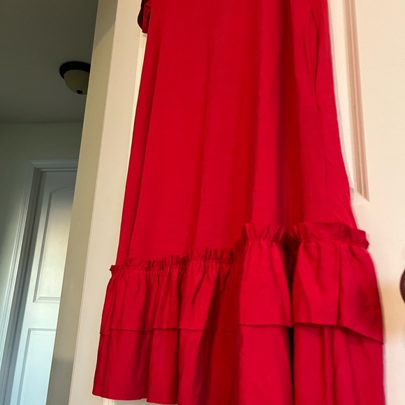 NWOT-Red Zenana Outfitters Ruffle Dress - Picture 4 of 5